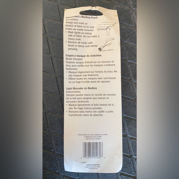 PRYM Vintage Fabric Pencil Dressmaker’s Marking Pencil White New in Package - Picture 4 of 4